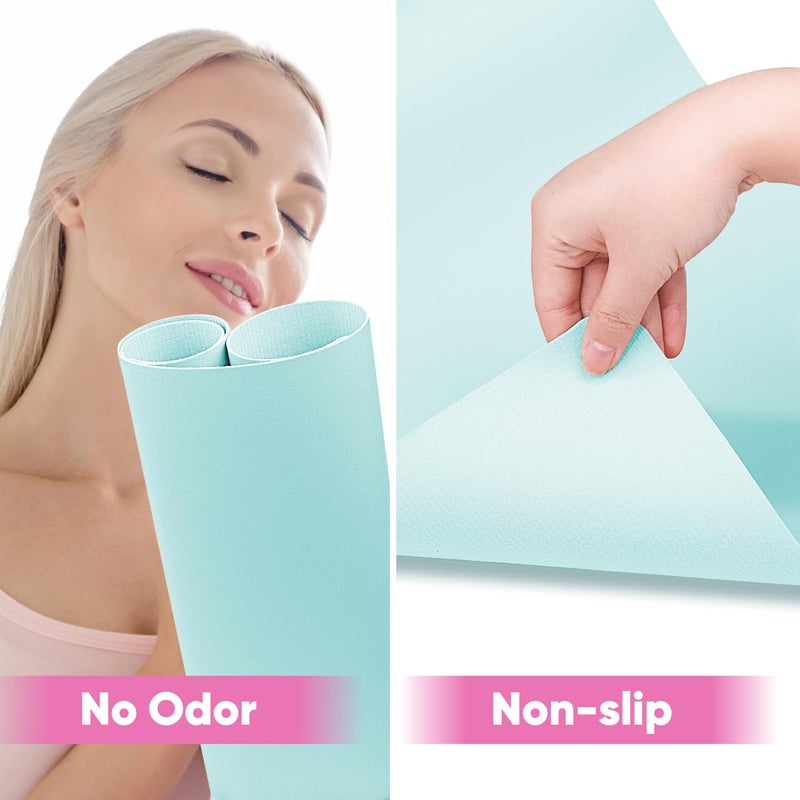 Subay Nail Art Table Mat, Foldable Nail Hand Rest Pad for Nail Arm Rest, PU Leather Nail Mat Nail Hand Rest Pillow Manicure Pad Desk Mat for Nail Technician Salon Home - Blue - Image 5